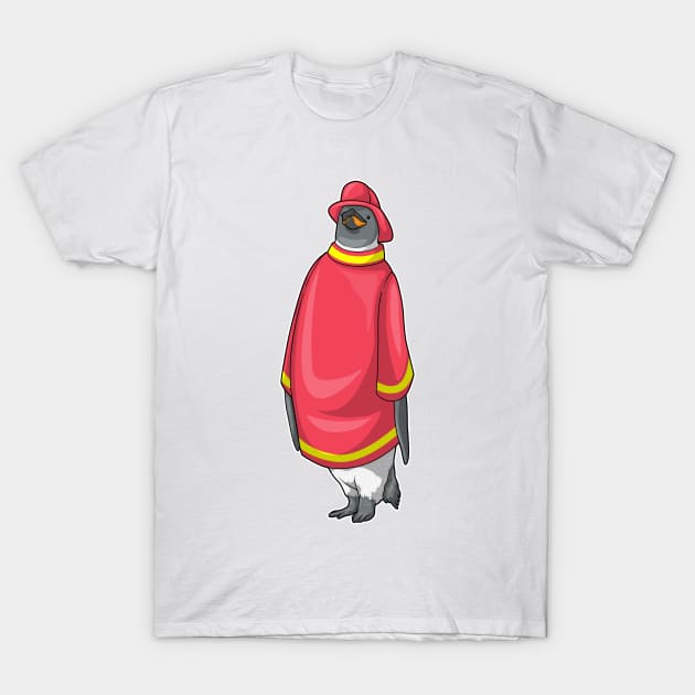 Penguin Firefighter Fire department T-Shirt by Markus Schnabel